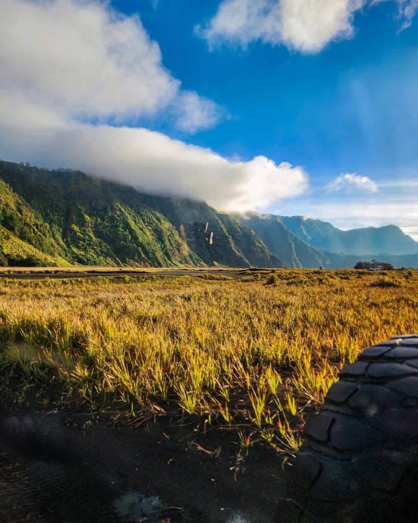 African sunset over the Serengeti plains, Tanzania
